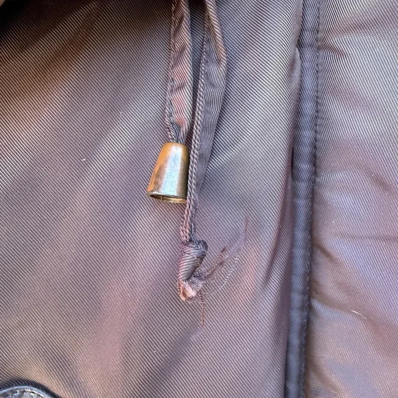 Y2K Rare Vintage Nelly’s Apple Bottoms Coat - Bling Gold Accents Down Size Large - Picture 10 of 16